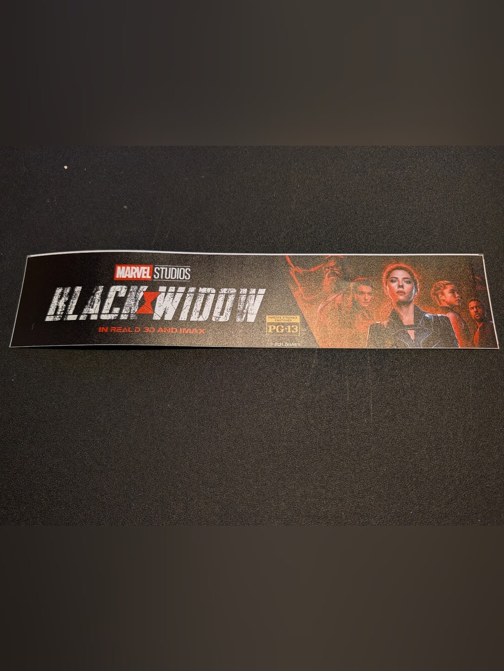 Marvel Black Widow Movie Mylar
